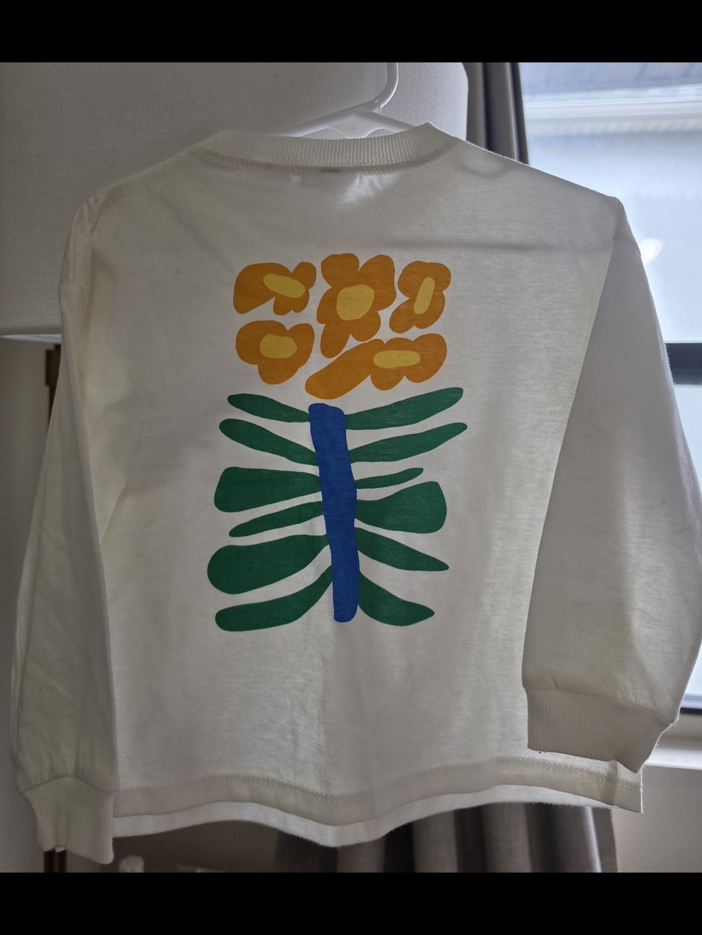 Zara White 'Blossom Studio' Long Sleeve Tee - Picture 3 of 5